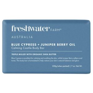 Freshwater Farm Blue Cypress + Juniper Berry Oil Calming Body Bar 藍絲柏+ 杜松子油鎮靜香皂
