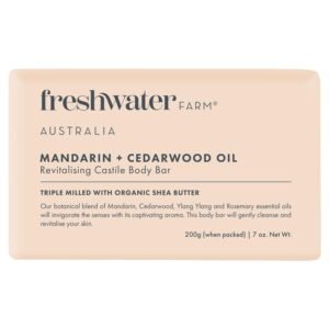 Freshwater Farm  Mandarin + Cedarwood Oil Revitalising Body Bar 柑橘 + 雪松油活膚香皂