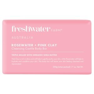 Freshwater Farm  Rosewater + Pink Clay Cleansing Bar 玫瑰水粉紅礦物泥香皂