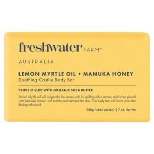 Freshwater Farm  Lemon Myrtle Oil + Manuka Honey Body Bar 舒緩檸檬桃木油 + 麥盧卡蜂蜜